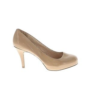 Madden Girl Pink Nude Patent Leather Round Toe Heels 9M